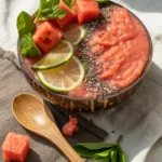 watermelon mint smoothie bowl