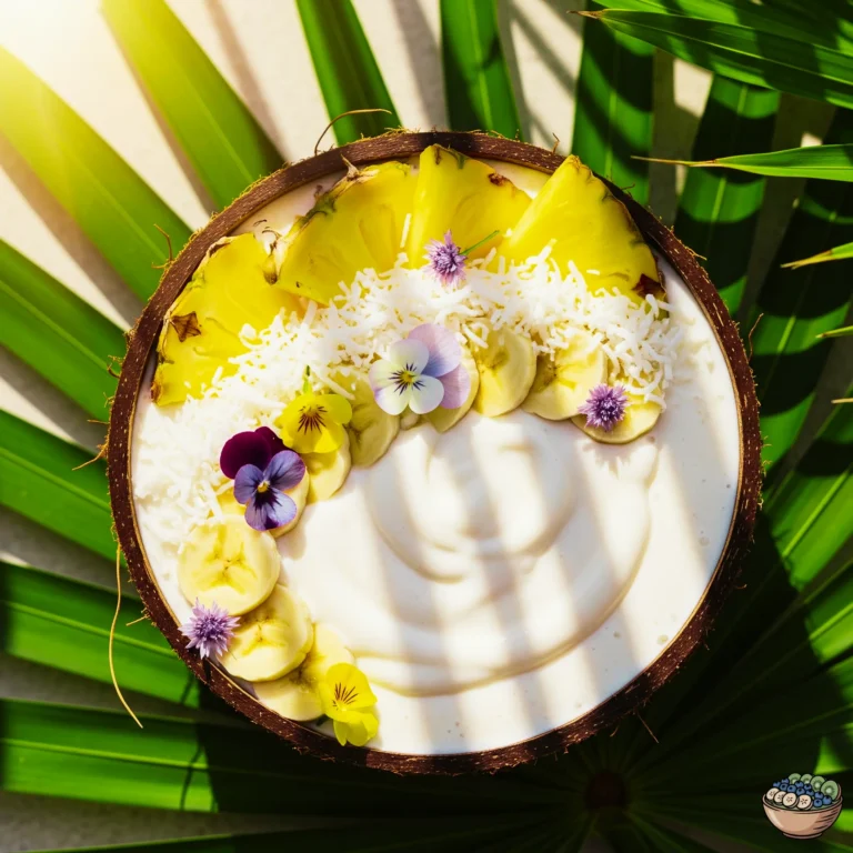 coconut pineapple smoothie bowl