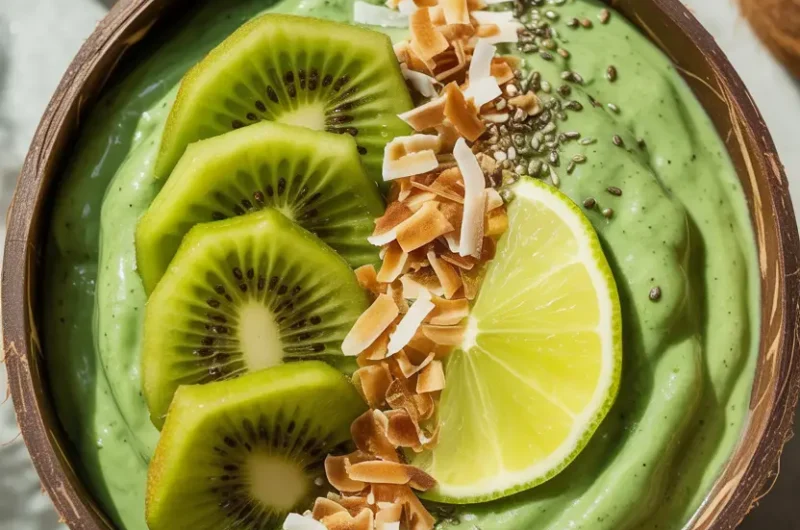 Refresh Your Skin with This Kiwi Lime Smoothie Bowl 🥝🍋