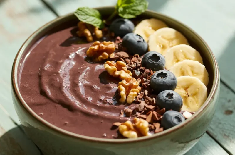 Boost Your Mood with This Blueberry Walnut Smoothie Bowl